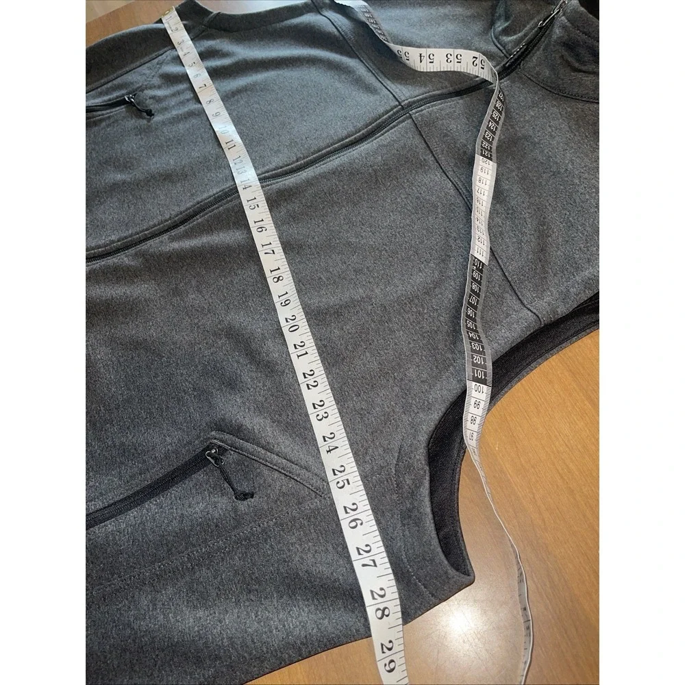 The North Face Windwall Vest Men 3XL Gray Heather Full Zip Pockets Hiking Preppy